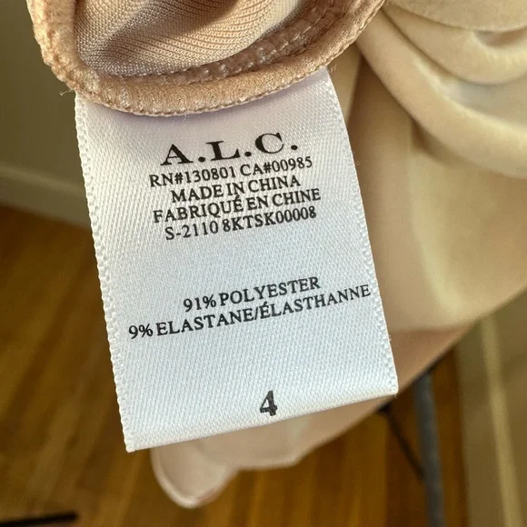 NWT A.L.C ORLY RUCHED MAXI SKIRT